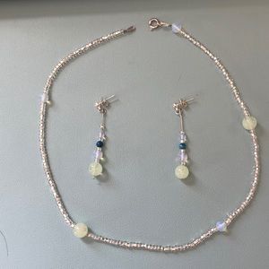 Handmade necklace and earrings